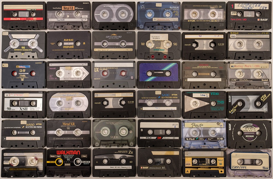 old cassettes collection picture