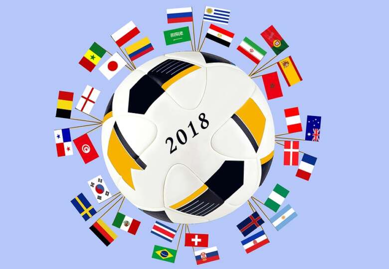 football nation flag world cup 2018 photo