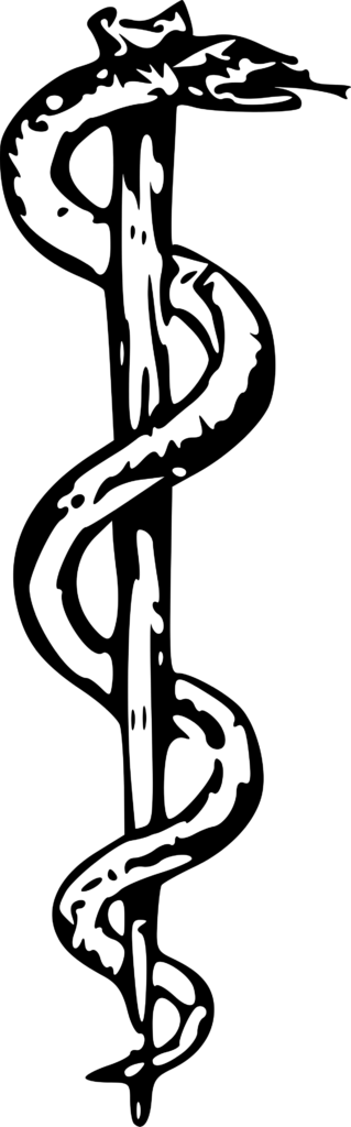 Rod of Asclepius medical symbol