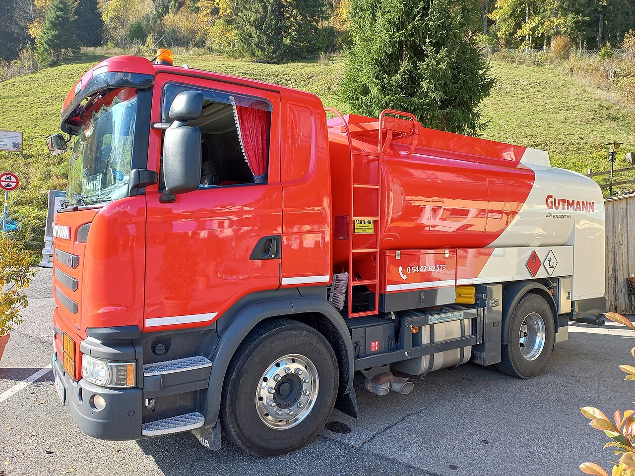 A heating-oil delivery truck in Dornbirn, Austria, in October 2022