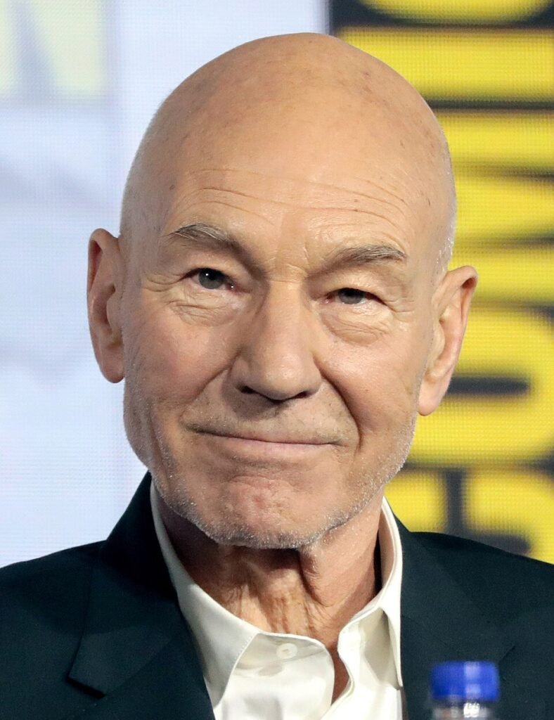 Patrick Stewart speaking at San Diego Comic-Con in 2019