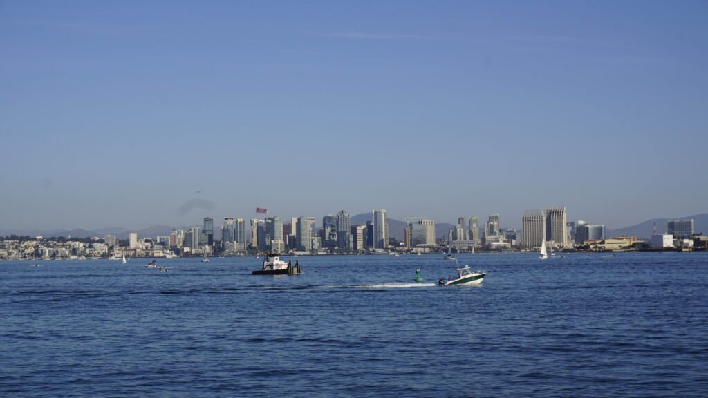 San Diego skyline in May 2025 — archival, not current weather